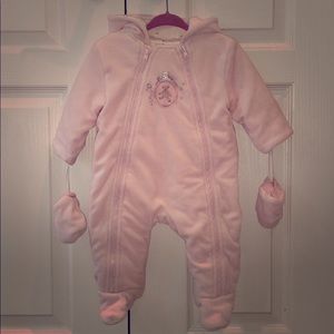 Absorba snowsuit with mittens size 3-6M